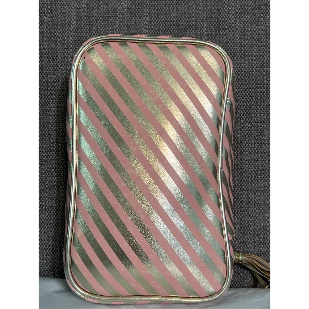 Too Faced Makeup Cosmetic Travel Bag "I Have Way More Makeup at Home" Gold Pink - Picture 2 of 10